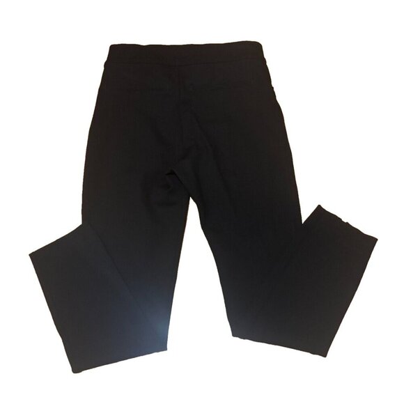 Spanx Pants Leggings Womens S/P Black Ponte Ankle Ankle Slit Faux Pockets - Picture 2 of 4